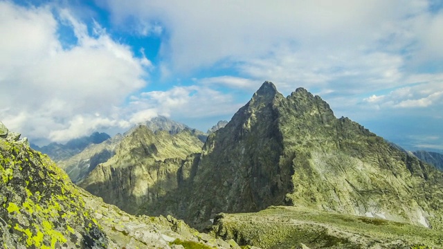 斯洛伐克塔特拉斯山脉的山峰视频素材