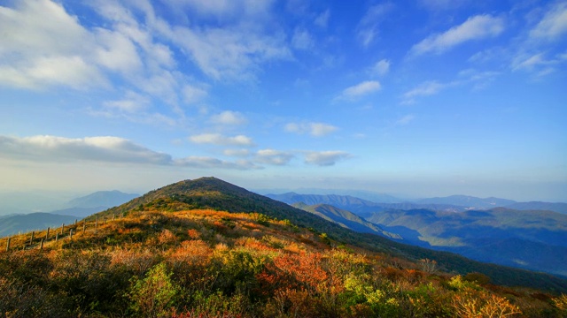 全拉岛Mujugun的Deogyu山视频素材