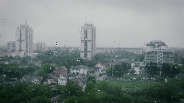 十一月的雨视频素材