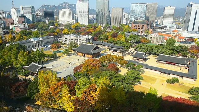 韩国首尔的秋天视频下载