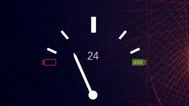 电动燃料表全动画汽车仪表盘视频素材