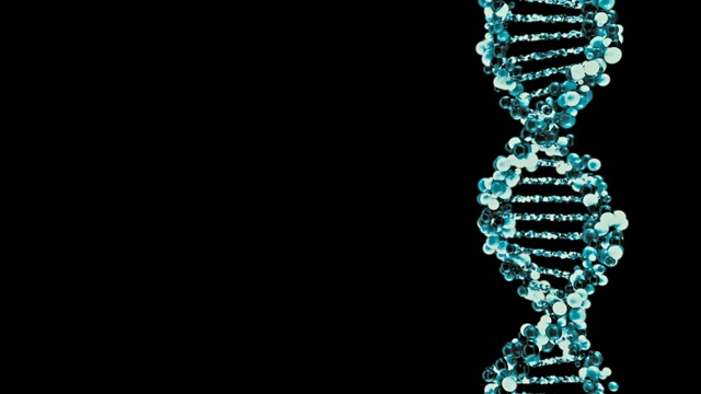 DNA分子结构。三维渲染视频下载