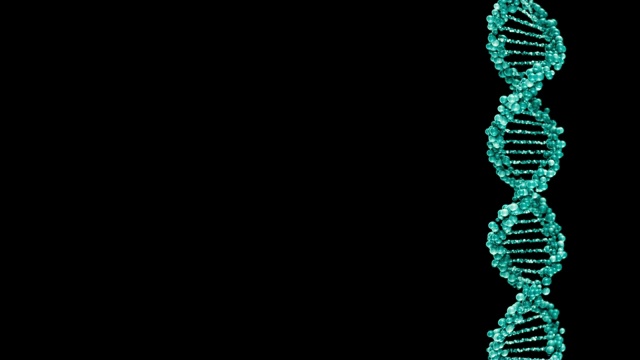 DNA分子结构。三维渲染视频下载