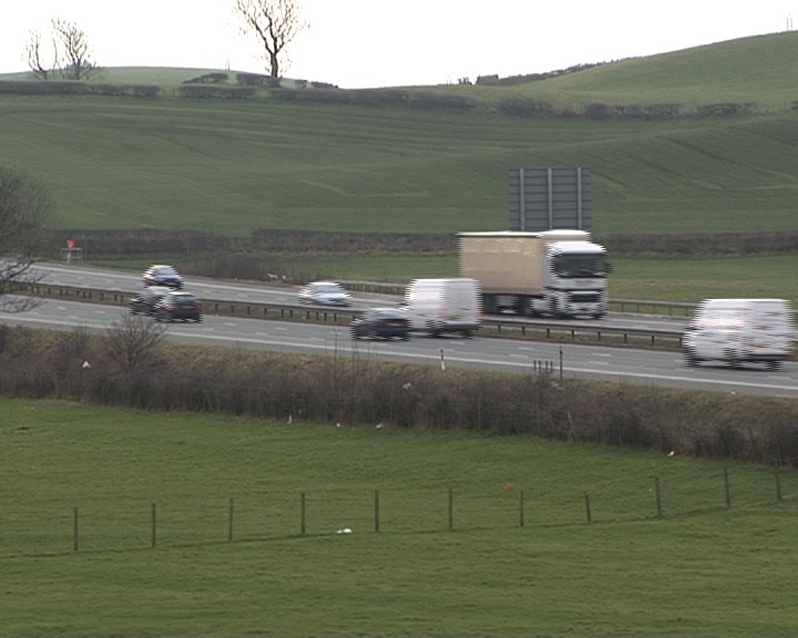 英国高速公路侧道1视频素材