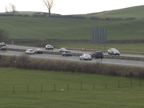 英国高速公路侧道3视频素材