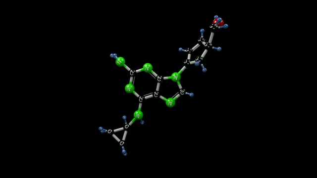 Abacavir分子。视频素材