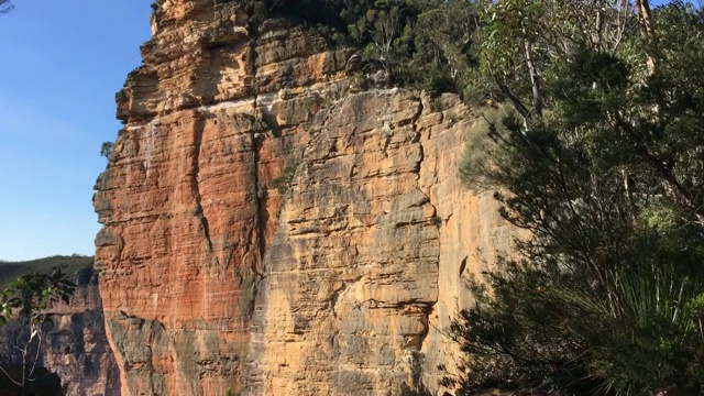 风景通过峡谷悬岩澳大利亚视频下载