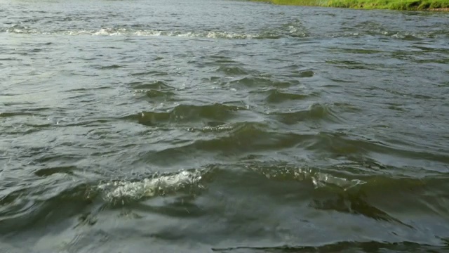 夏季河水湍急视频素材