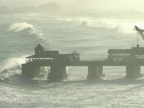 波涛汹涌的海面2视频素材