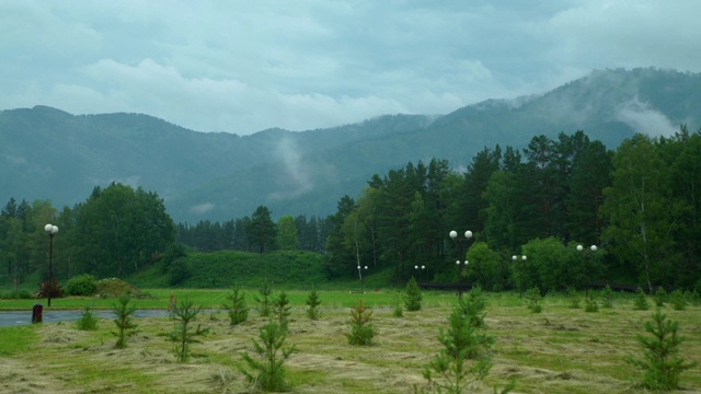 夏天的阿尔泰山视频素材