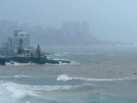 波涛汹涌的海面视频素材