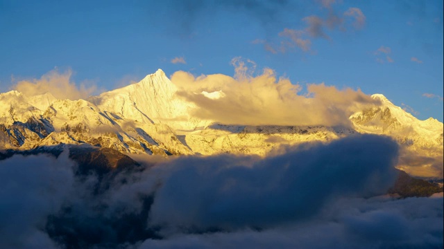 金山玉龙雪山视频素材