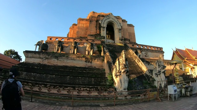 4K，泰国清迈Chedi Luang寺视频素材