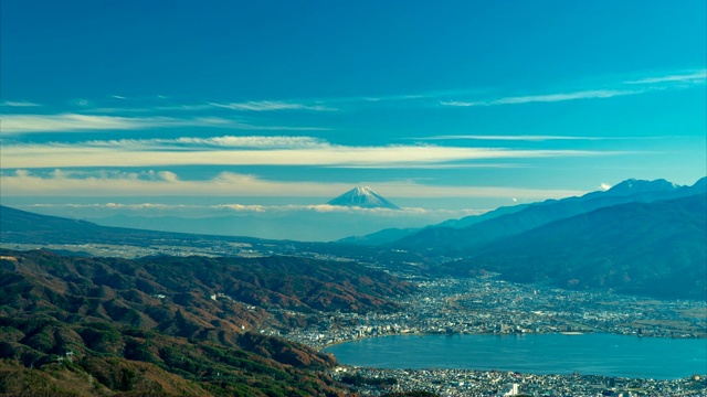 富士山与云视频素材