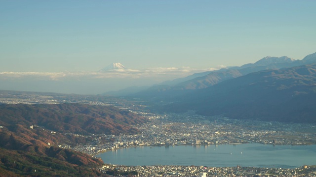 富士山与云视频素材