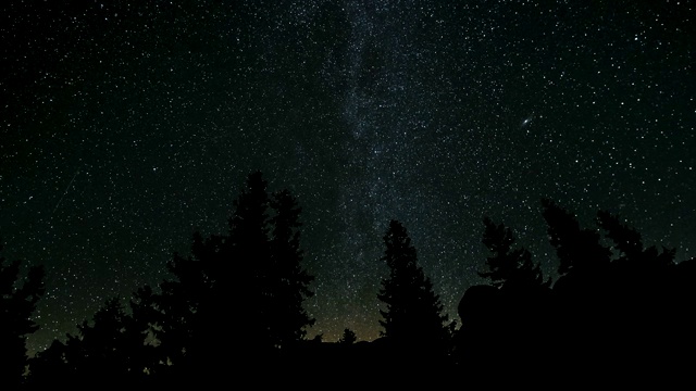 夜空中星星的运动视频素材