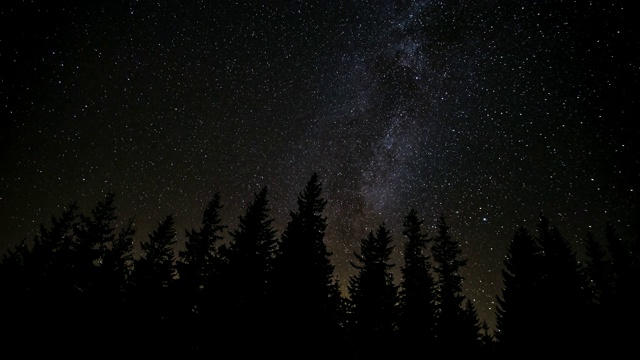 夜空中星星的运动视频素材