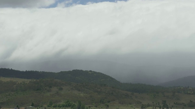 在高山上风暴的时间间隔视频素材