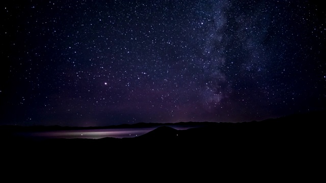 夜空中星星的运动视频素材