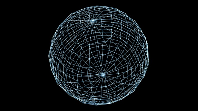 行星地球的全息图在HUD上视频素材