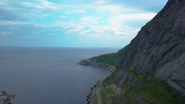 罗浮敦海岸鸟瞰图视频素材