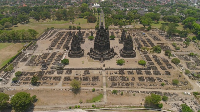 Prambanan寺庙，印度尼西亚Java视频素材