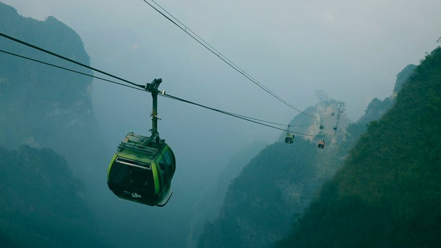 缆车正在上山视频素材