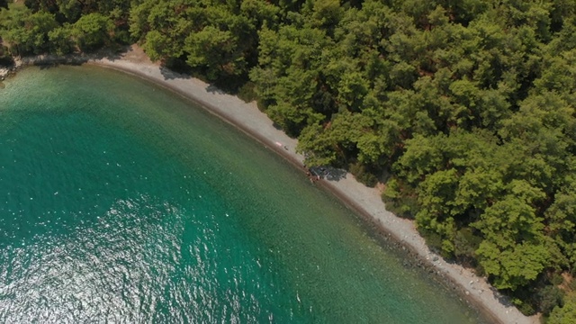 土耳其爱琴海的一个美丽的海湾视频素材