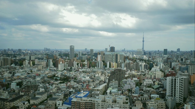 东京天空树与城市视频素材