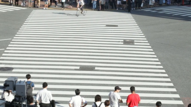 日本东京涉谷十字街视频素材