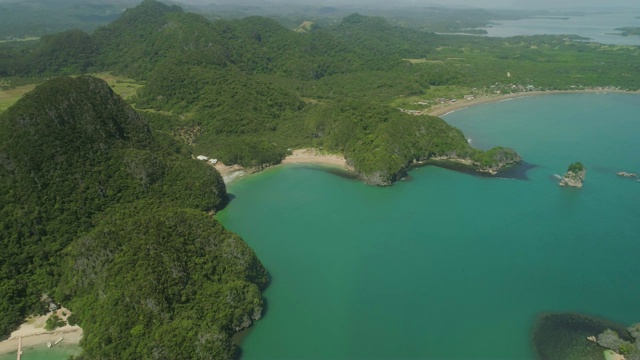 卡拉莫群岛海景，卡马里纳斯苏尔，菲律宾视频素材