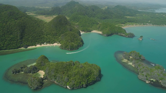 卡拉莫群岛海景，卡马里纳斯苏尔，菲律宾视频素材