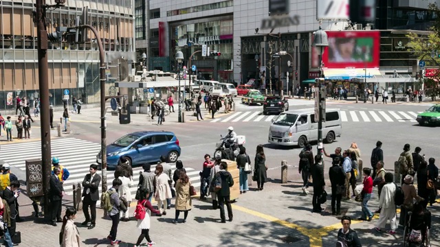 涩谷穿越日本东京视频素材