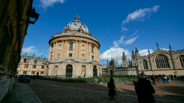 4k拉德克里夫相机，牛津大学，英国-延时视频素材