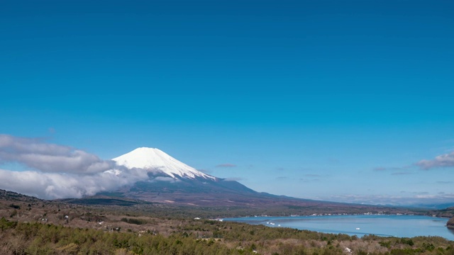 早上日本富士山视频素材