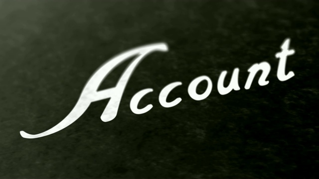 页面上的“Account”。循环镜头有4K分辨率。视频素材