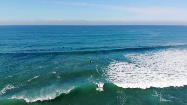 沿海岸冲浪视频素材