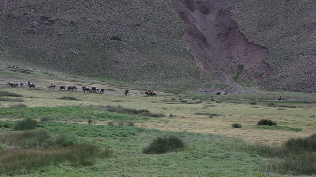 阿根廷安第斯山脉的景观视频素材