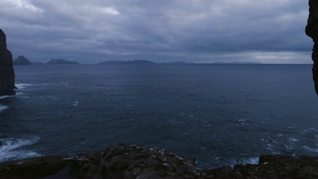 法罗群岛的高悬崖视频素材