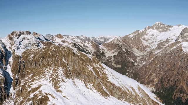 的雪山风景视频素材