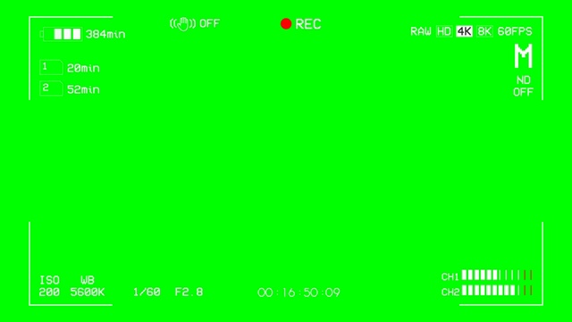 摄像头记录屏幕绿盒覆盖阿尔法通道视频素材