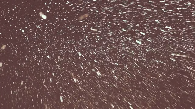 夜空中的雪花视频素材