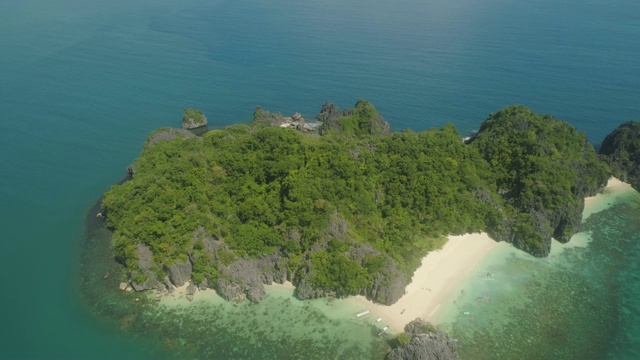 卡拉莫群岛海景，卡马里纳斯苏尔，菲律宾视频素材