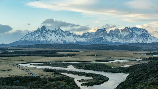 Torres Del Paine，智利巴塔哥尼亚国家公园视频素材