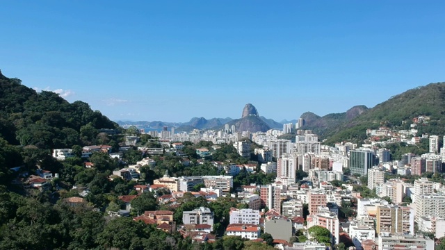 鸟瞰城市的里约热内卢de Janeiro -巴西。视频素材