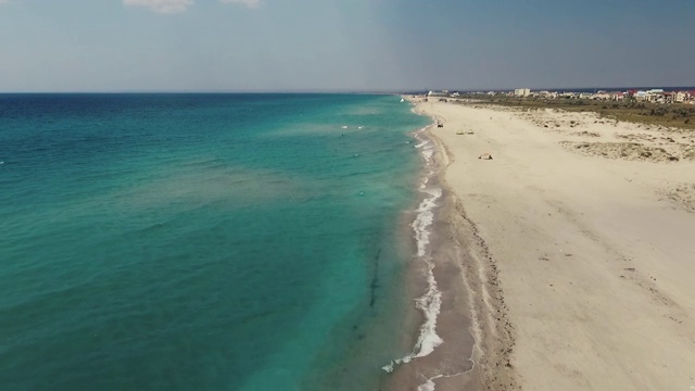 海岸。海滩线。视频下载