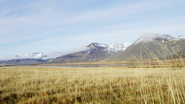 宁静，风景优美的山地景观，冰岛视频素材