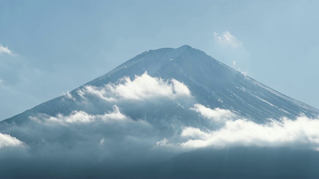 富士山的时间流逝视频素材