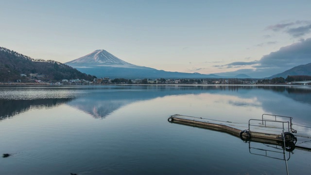 富士山的时间流逝视频素材