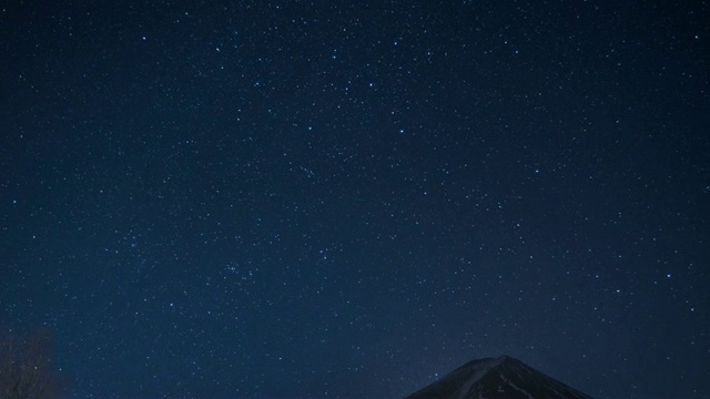 富士山的时间流逝视频素材